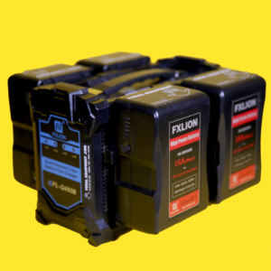 V-lock battery camera power rental hire kit gear equipment london